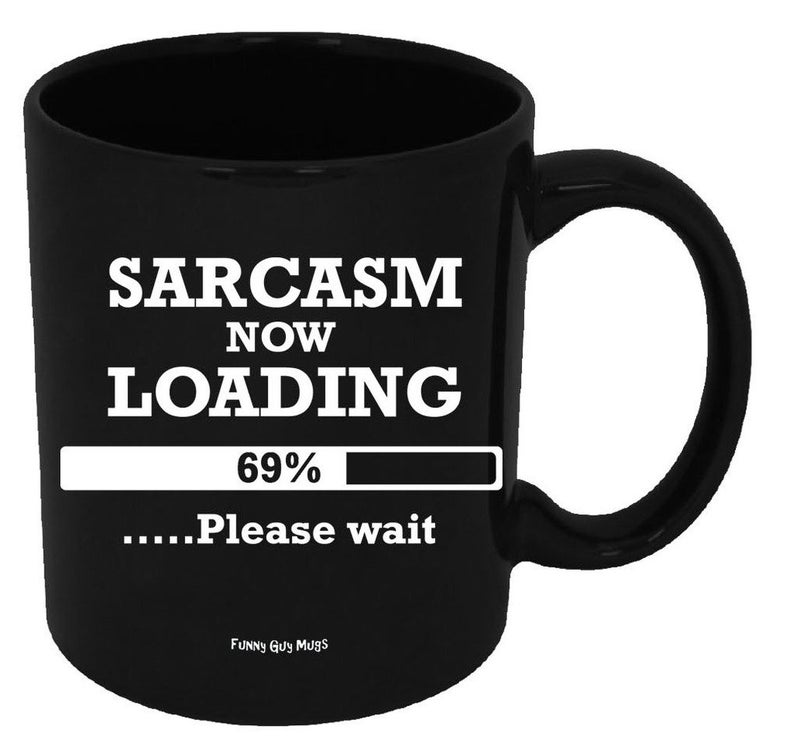 Funny Guy Mugs كوب قهوة سيراميك "فاني جاي" ساخر الآن جاري التحميل - 11oz - كوب قهوة مضحك مثالي للنساء والرجال - كوب قهوة فكاهي مع عبارات ذكية - Image 1